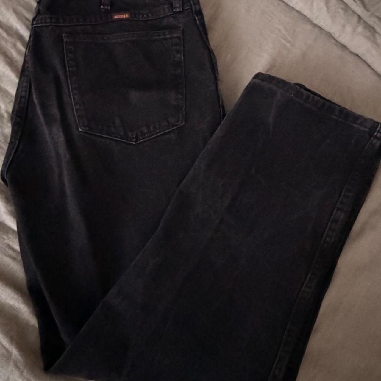 Rustler Black Straight Leg Denim Jeans 2