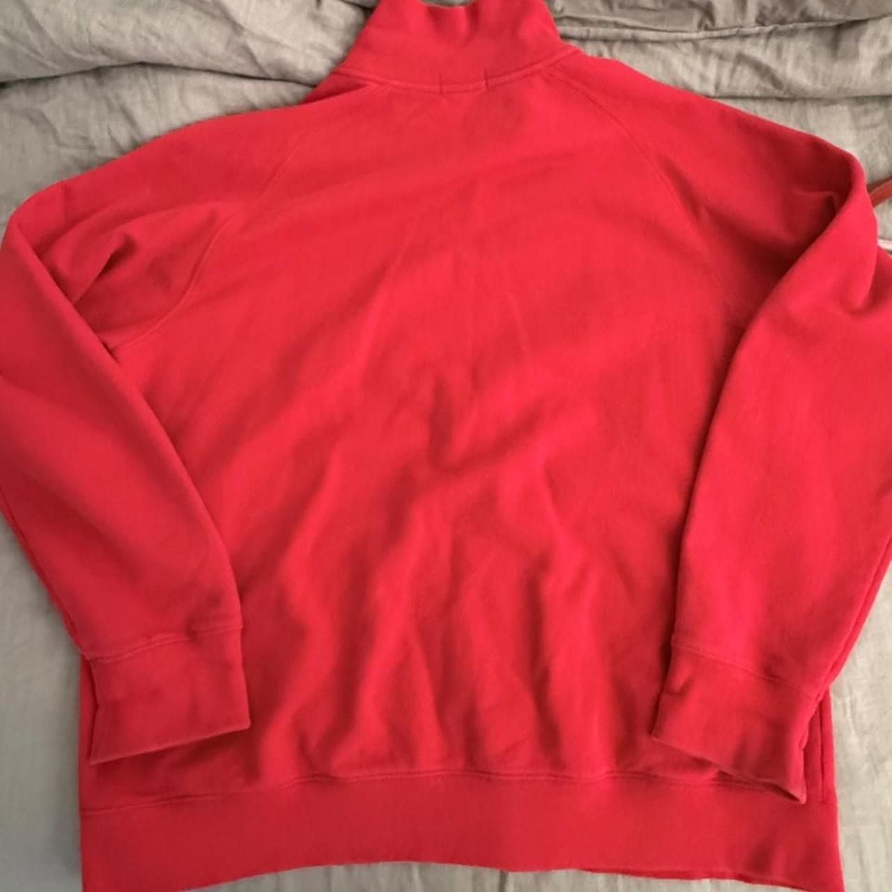 Polo Ralph Lauren Jeans Co Vintage Zip Up Flag Fleece Hoodie Red XXL 4