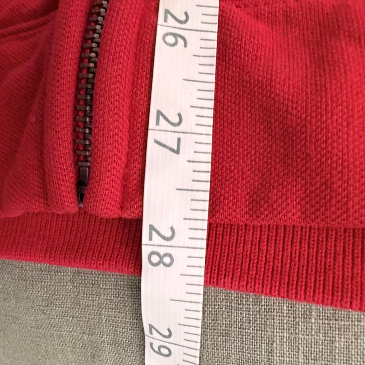 Polo Ralph Lauren Jeans Co Vintage Zip Up Flag Fleece Hoodie Red XXL 6