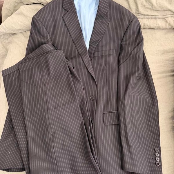 Charles Tyrwhitt Pinstripe Tailored Fit Suit 40L