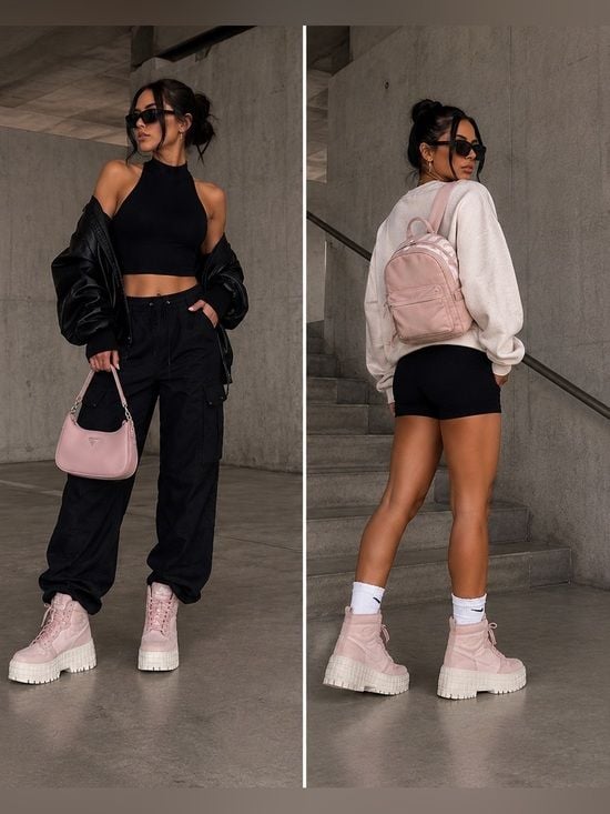Air Jordan 1 Brooklyn Pink Oxford Platform Boots Women’s 9 2