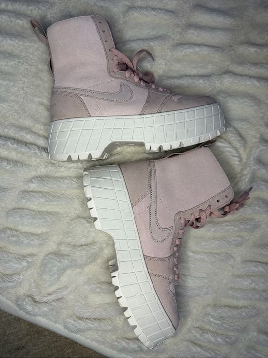 Air Jordan 1 Brooklyn Pink Oxford Platform Boots Women’s 9 3