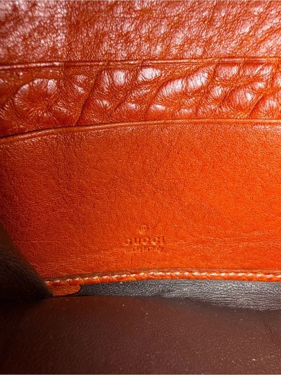 Vintage Gucci Brown GG Monogram Zip-Around Wallet with Gold GG Charm 7