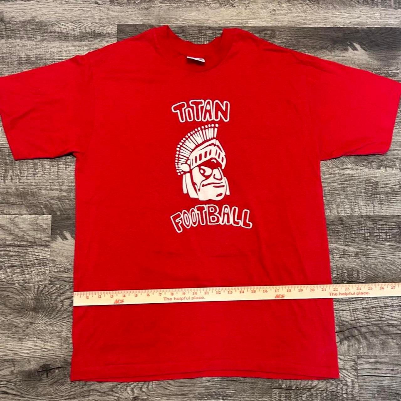 Eagle Sportswear Vintage Titan Football Graphic T-Shirt XL Made in USA 9