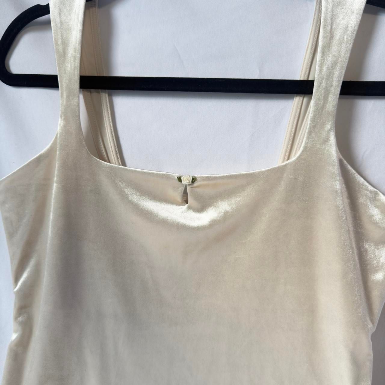 Wild Fable Cream Velvet Tank Top Size S 4