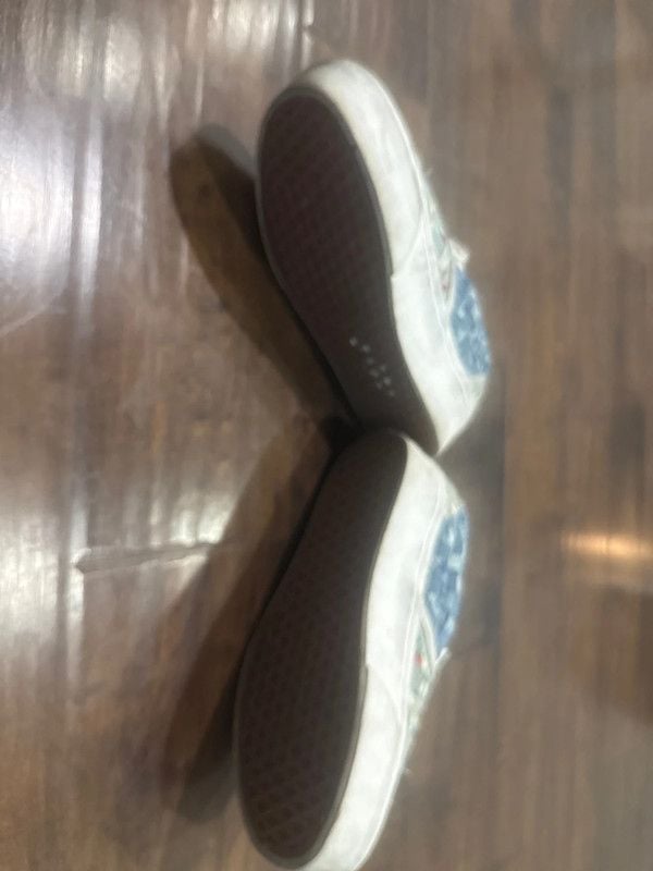 Vans Vans Classic Slip-On Stackform Woven Denim Floral Platform Sneakers📝 Size 9.5 11