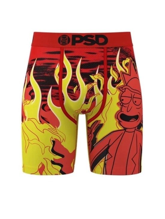 New NWT PSD Flame 🔥 Rick & Morty Boxer Briefs Sz XL $26 1