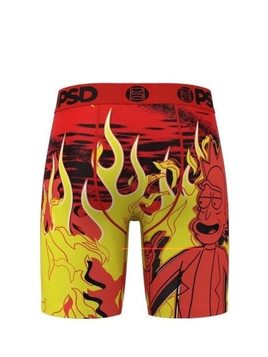 New NWT PSD Flame 🔥 Rick & Morty Boxer Briefs Sz XL $26 4