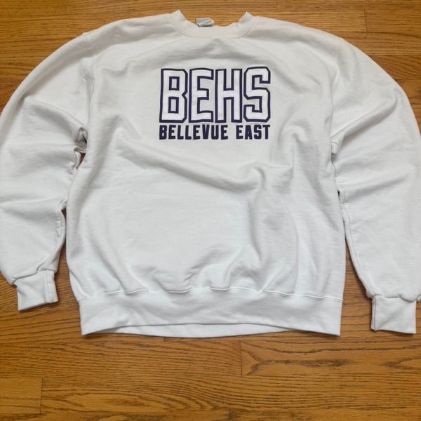 Champion Bellevue East BEHS Crewneck Sweatshirt Large