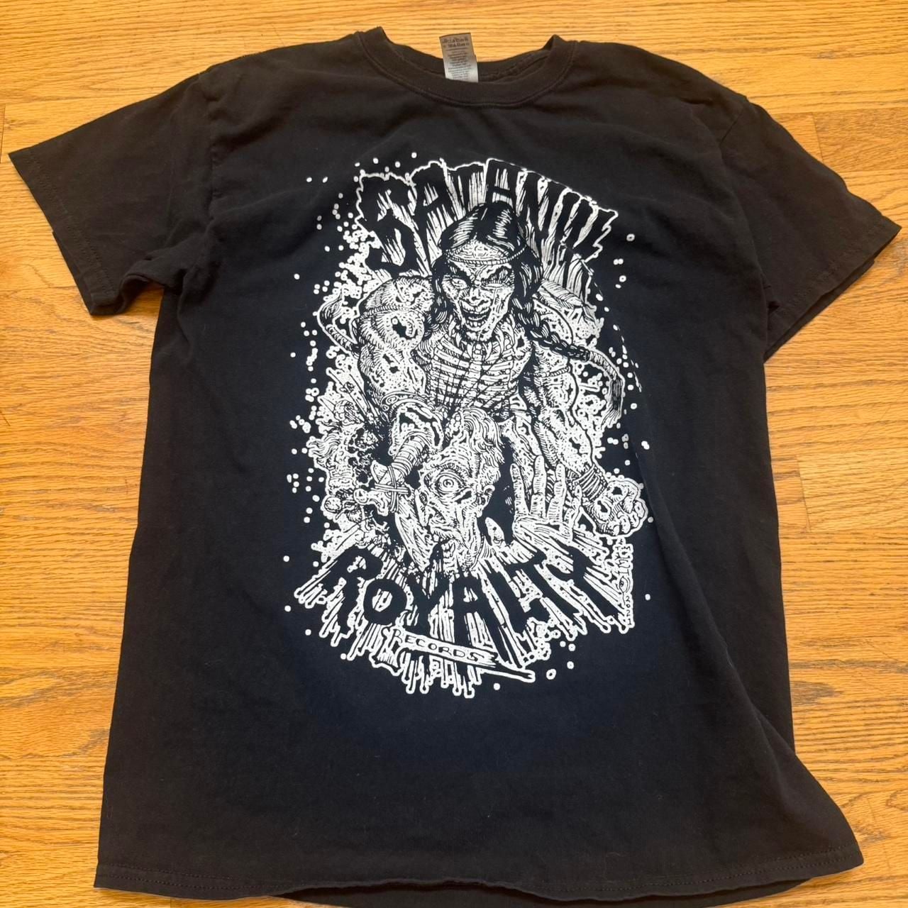 Gildan Satanic Royalty Records Graphic T-Shirt Medium 2
