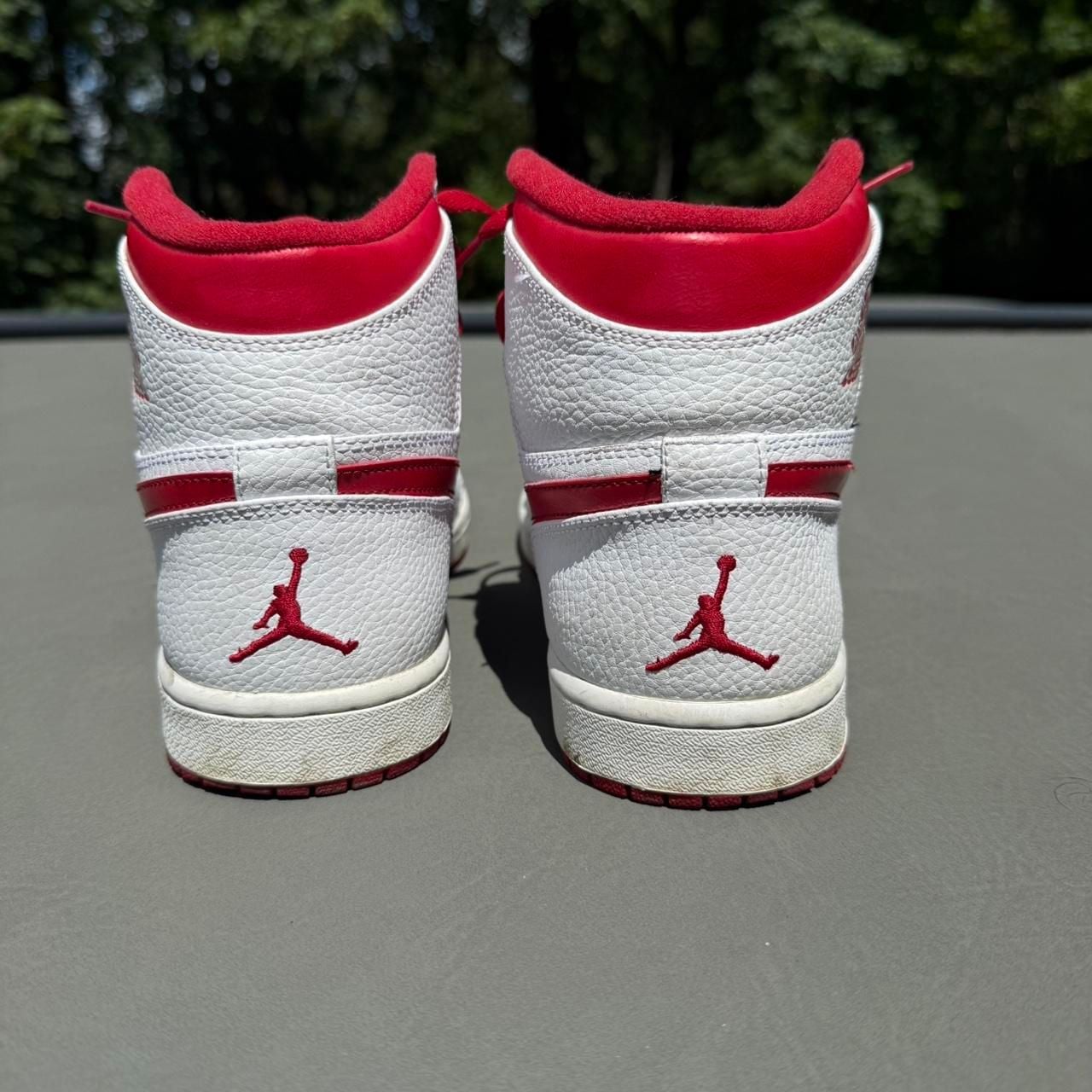 Jordan 1 Mid White Red Men's Sneakers 6