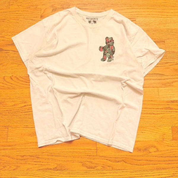 Riot Society Tropical Bear Graphic T-Shirt White