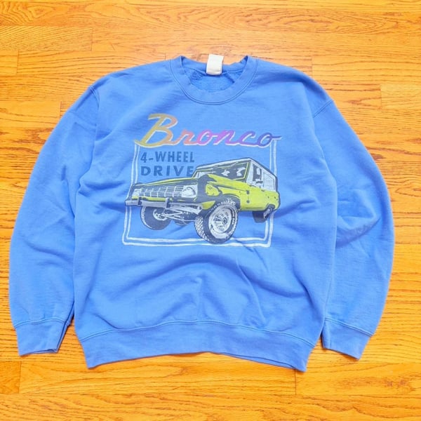 Junk Food Ford Bronco 4-Wheel Drive Graphic Sweatshirt