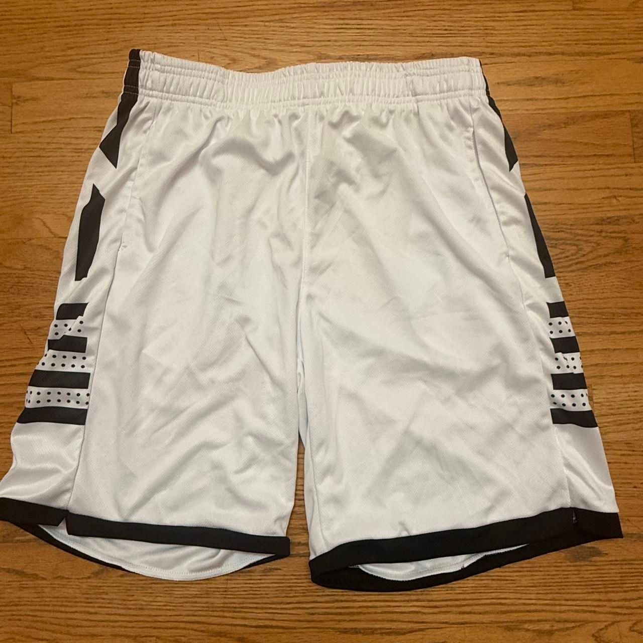 Liberty Pro Athletic Basketball Shorts White Black Size M 2