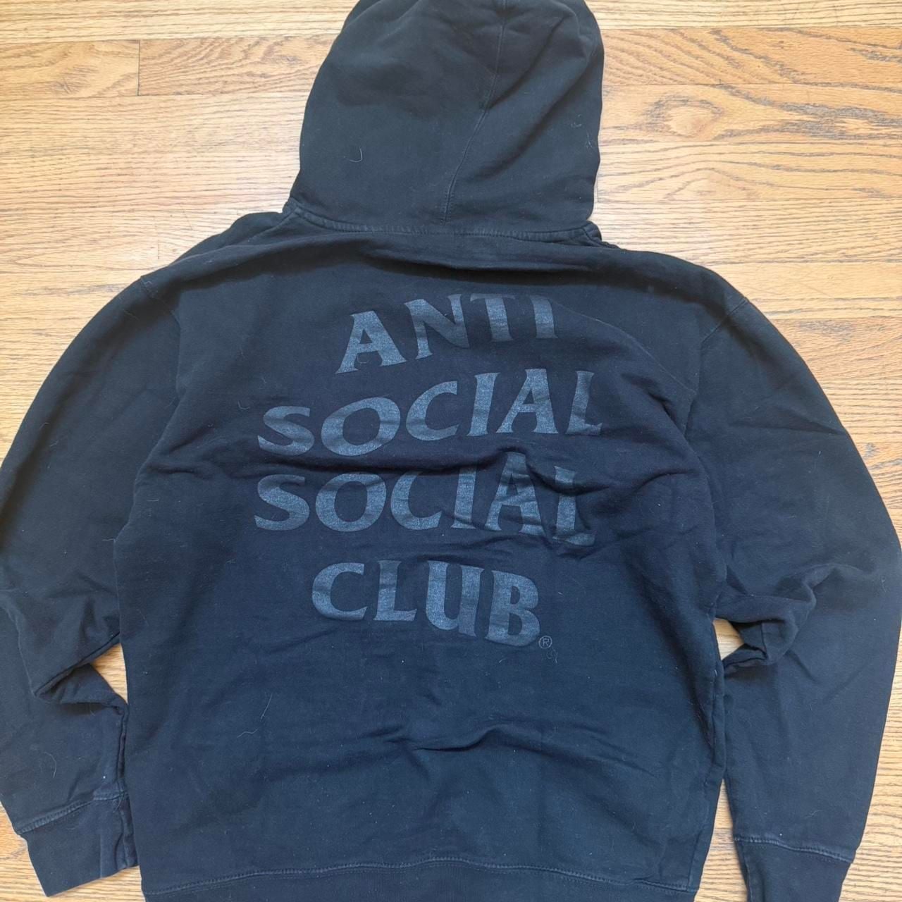 Anti Social Social Club ASSC Arched Logo Black Hoodie 3