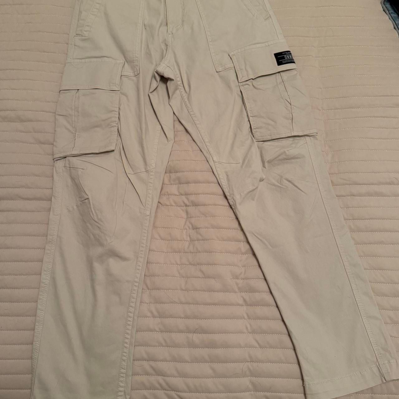 Zara Cream Cargo Pants 2