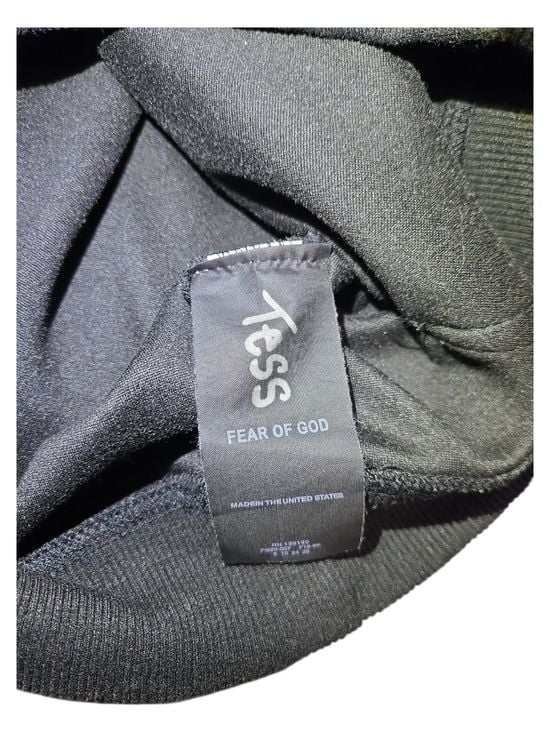 Essentials Fear of God Sweatshirt Mens Small Black Pullover Hoodie Streetwear 8