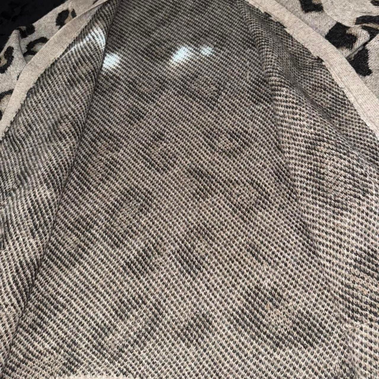 Modern Canvas Leopard Print Cardigan Sweater XL 3