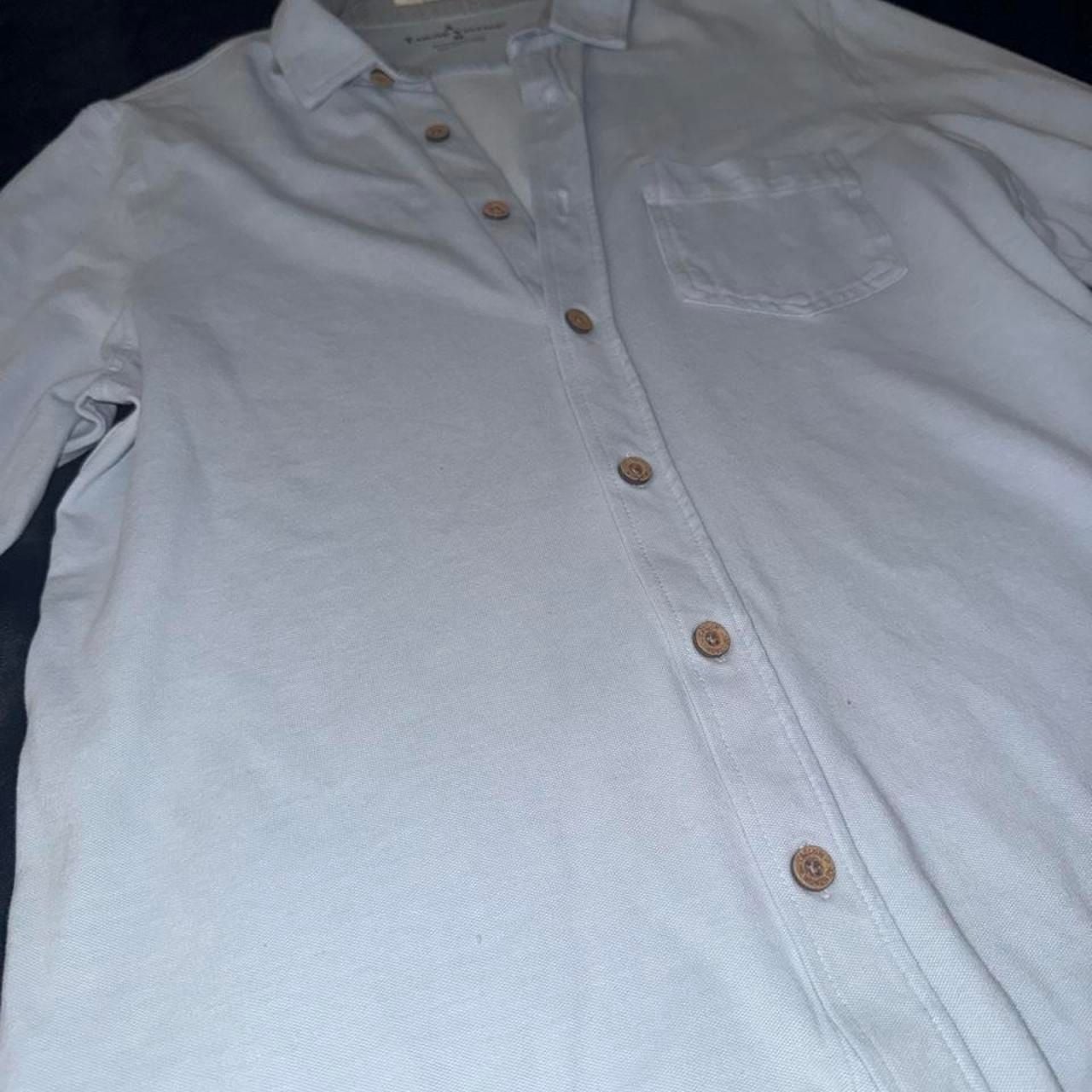 Tailor Vintage Light Blue Long Sleeve Button Up Shirt M Slim Fit 3