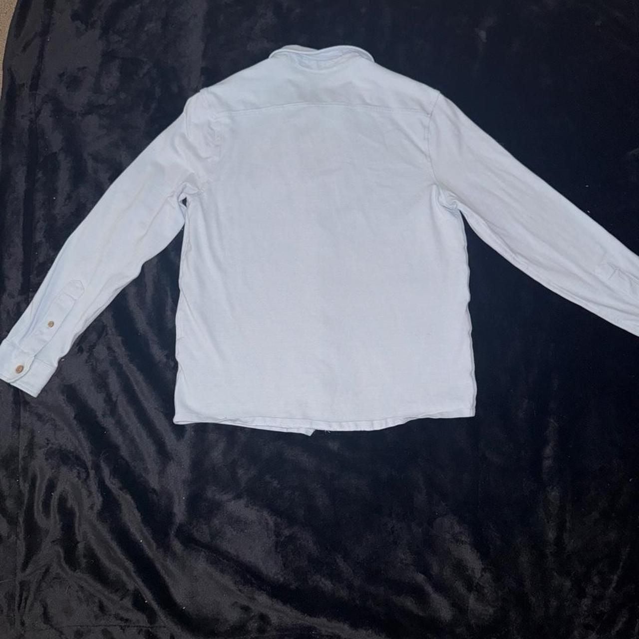 Tailor Vintage Light Blue Long Sleeve Button Up Shirt M Slim Fit 6