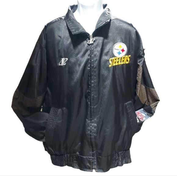 Vintage Pittsburgh Steeler's Jacket NFL Pro Line Logo Athletic Size Large 2