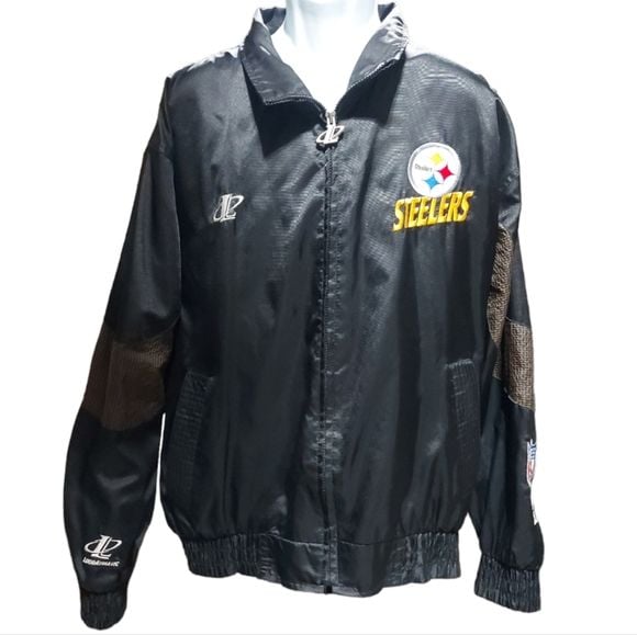 Vintage Pittsburgh Steeler's Jacket NFL Pro Line Logo Athletic Size Large 3
