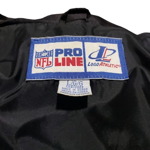 Vintage Pittsburgh Steeler's Jacket NFL Pro Line Logo Athletic Size Large 5