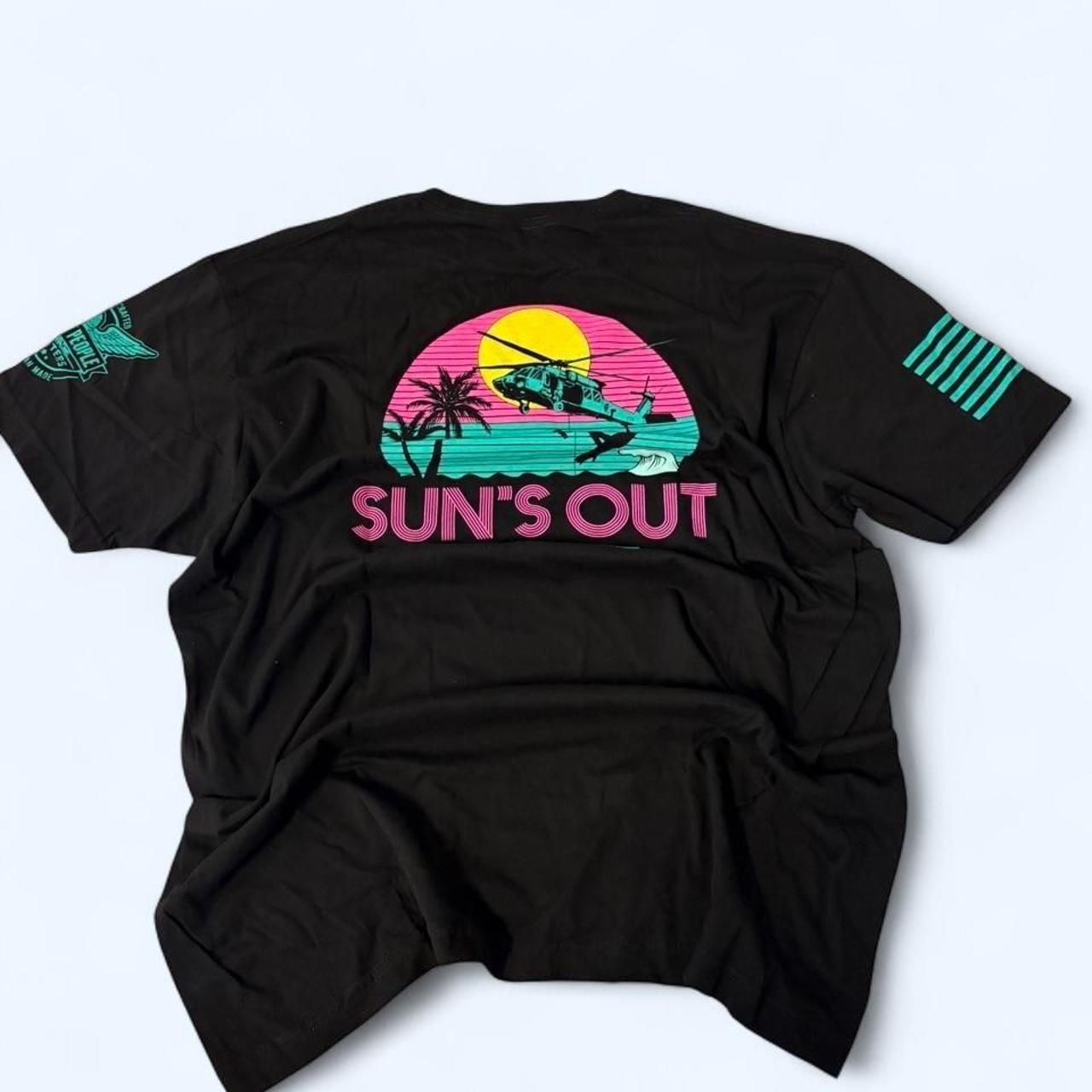 We The People Sun's Out Helicopter Black T-Shirt 2