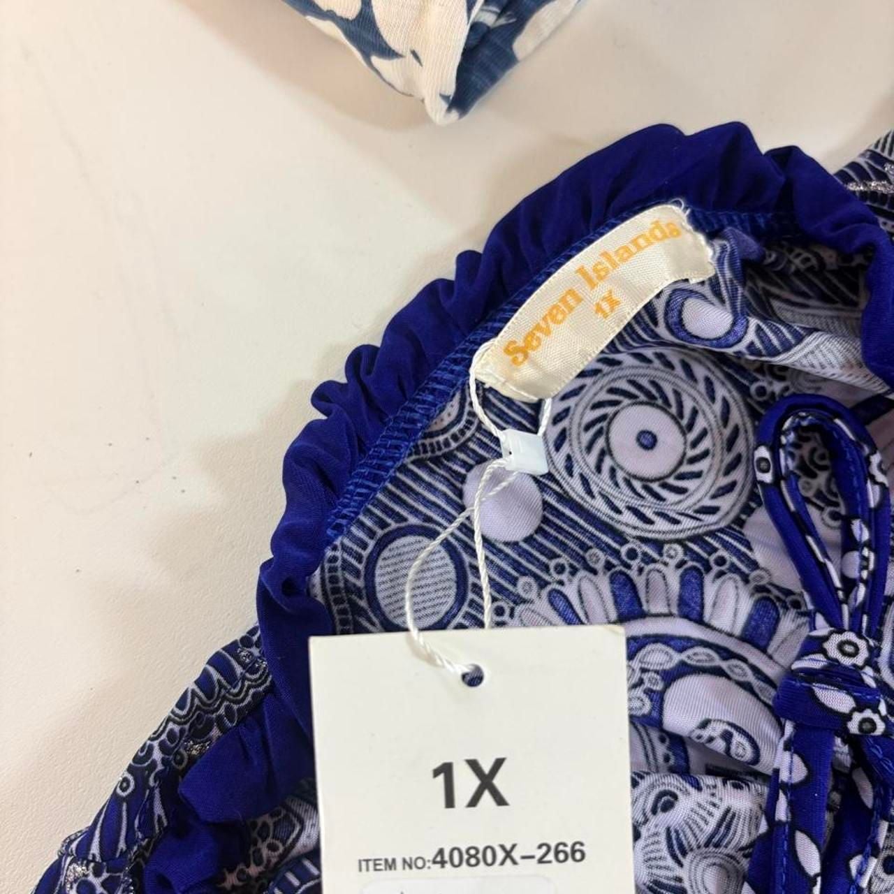 Seven Islands Blue Paisley Floral Maxi Dress 5