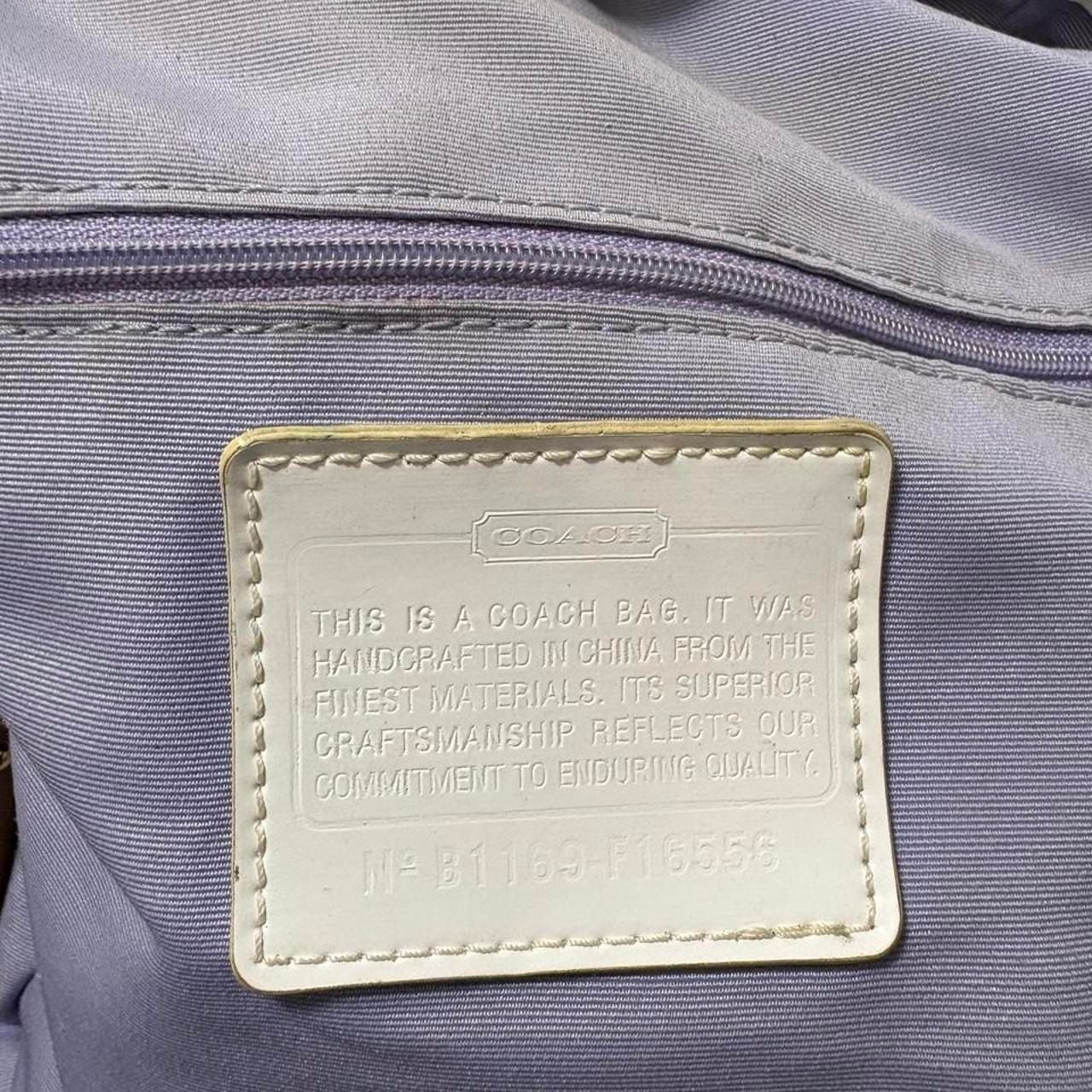 Coach Y2K Signature Monogram Daisy Backpack Khaki White 8