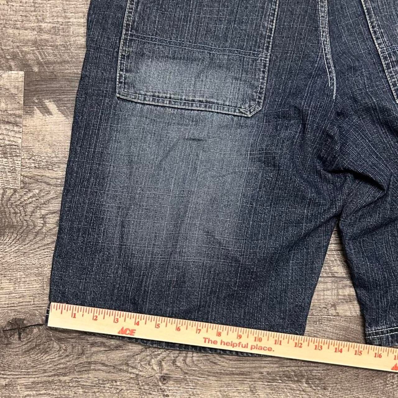 Southpole Y2K Patchwork Denim Shorts Baggy Skater Hip Hop Size 36 8