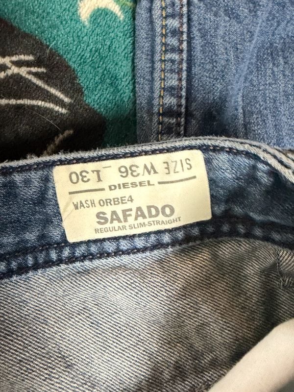 Diesel Safado Men's Jeans Size 36x30 Regular Slim Straight 12