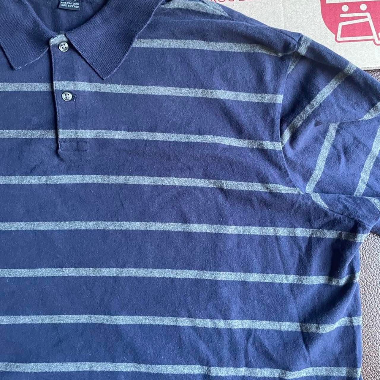 Vintage Polo Ralph Lauren Polo Men’s XXL Long Sleeve Striped Navy Gray 4