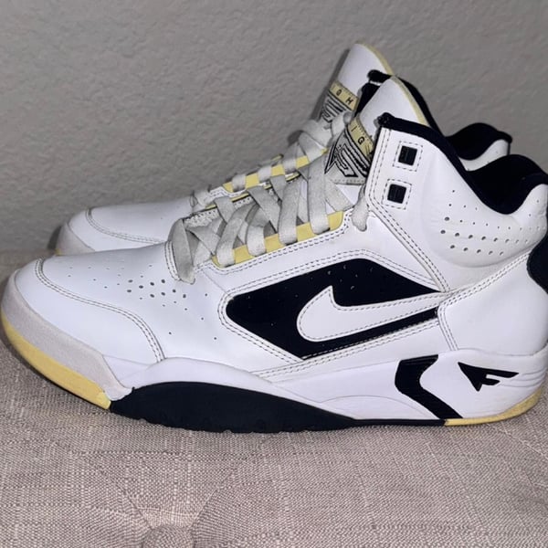 Nike Air Flight Lite Mid White Black Lemon DV0824-100