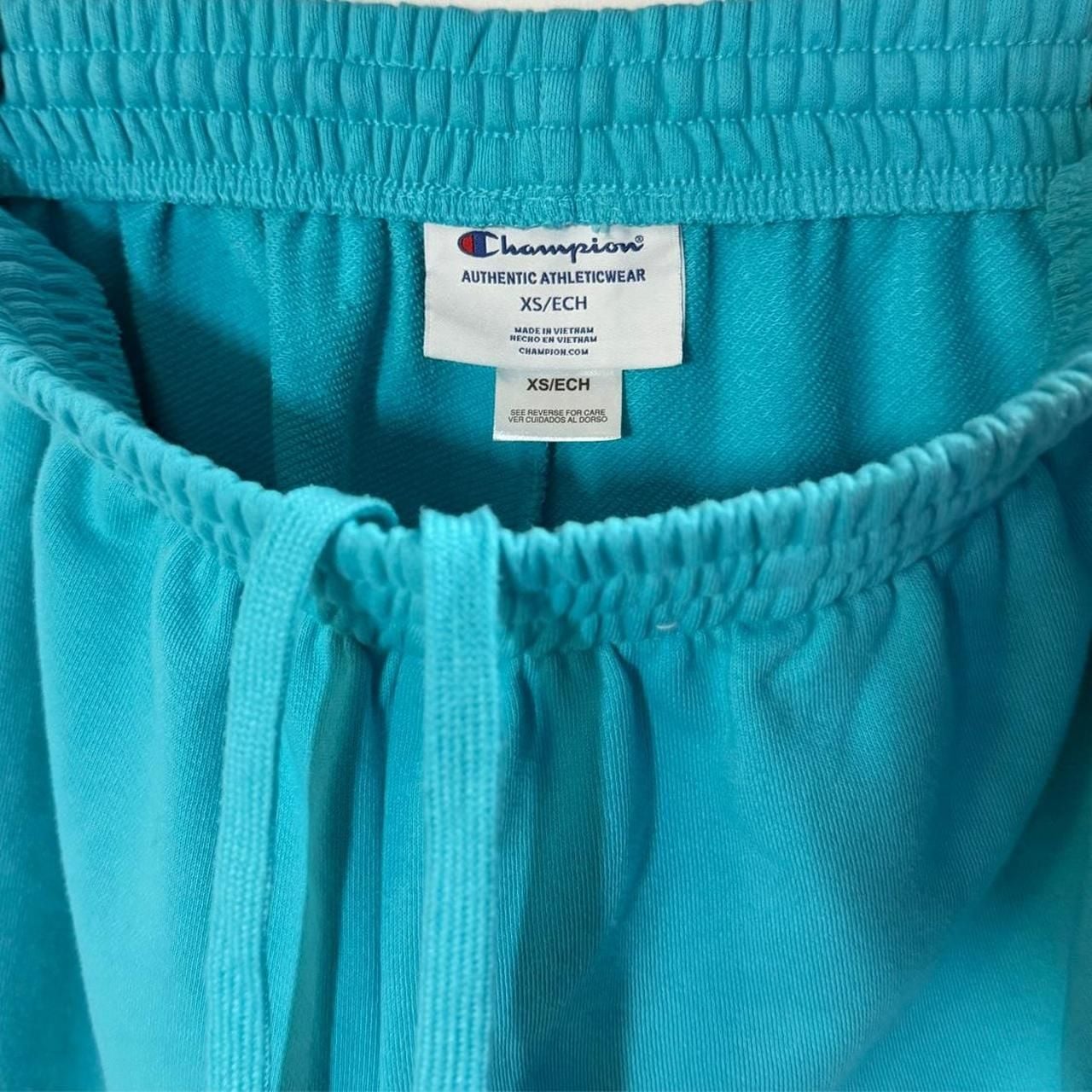 Champion Authentic Athleticwear Turquoise Sweat Shorts XS 4