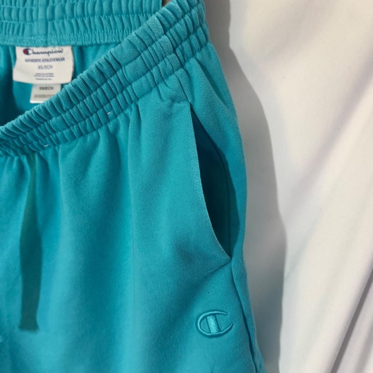 Champion Authentic Athleticwear Turquoise Sweat Shorts XS 5