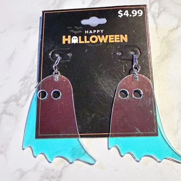 Iridescent Ghost Earrings