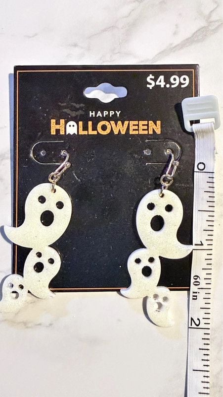 Spooky Halloween Ghost Earrings 2