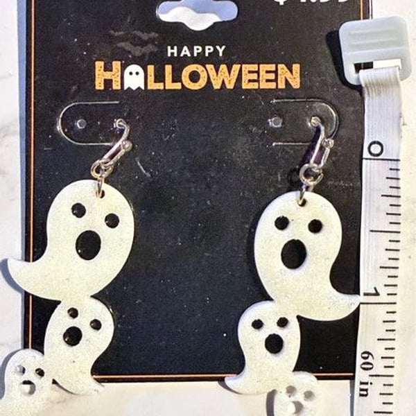 Spooky Halloween Ghost Earrings
