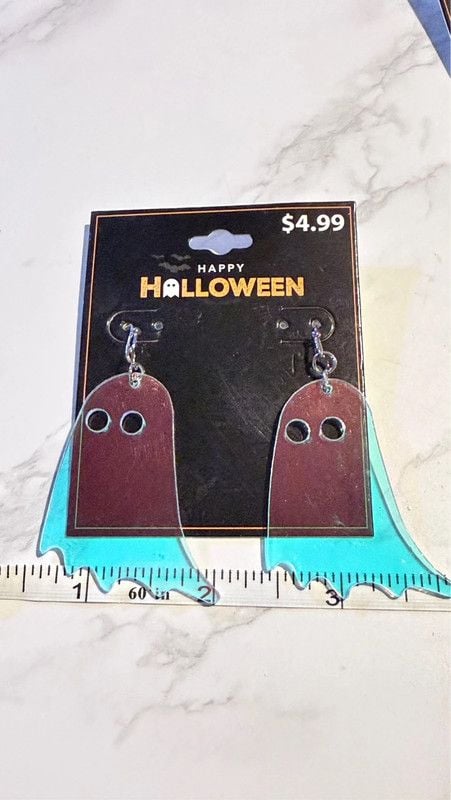 Iridescent Ghost Earrings 4