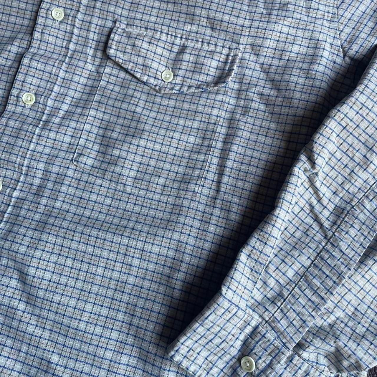Vintage LL Bean Button Up Shirt XXL 2XL 90s Made in USA Beige Striped Multi 4