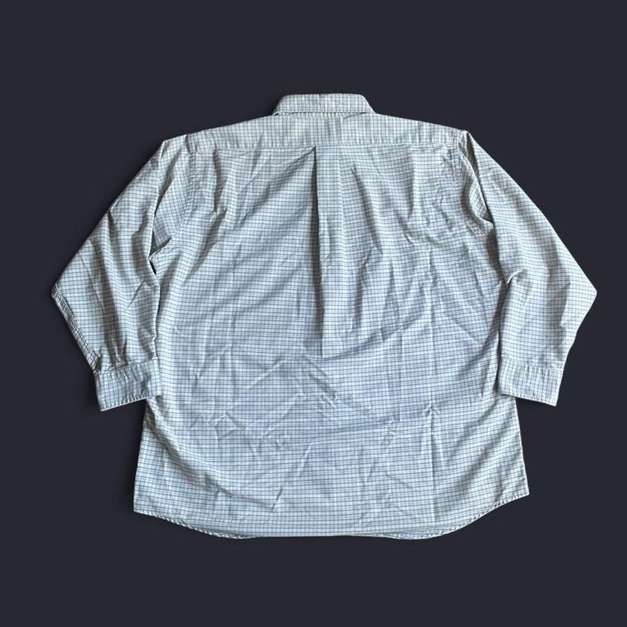 Vintage LL Bean Button Up Shirt XXL 2XL 90s Made in USA Beige Striped Multi 8