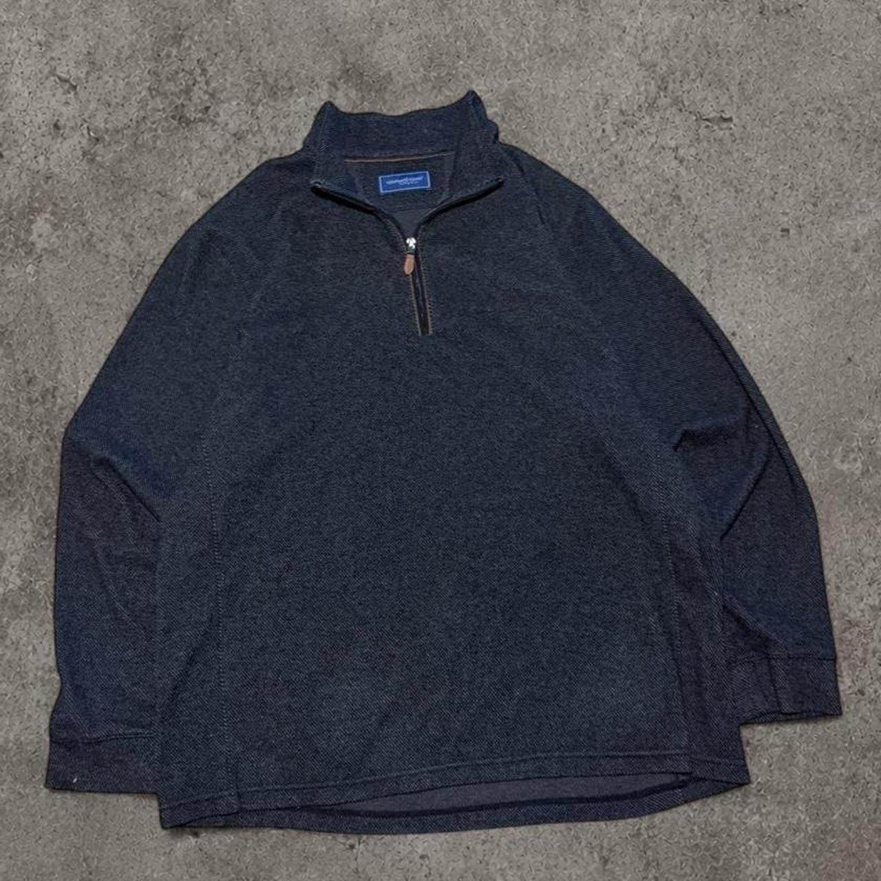 Vineyard Vines Black Quarter Zip Pullover Sweatshirt XL 2