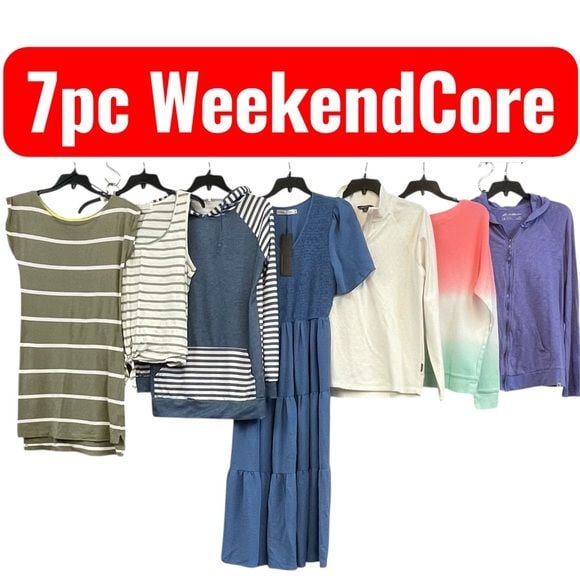 7pc M Medium 8-10 Weekend Casual Coastal Grandmother Cottage Capsule Athleisurecore 1
