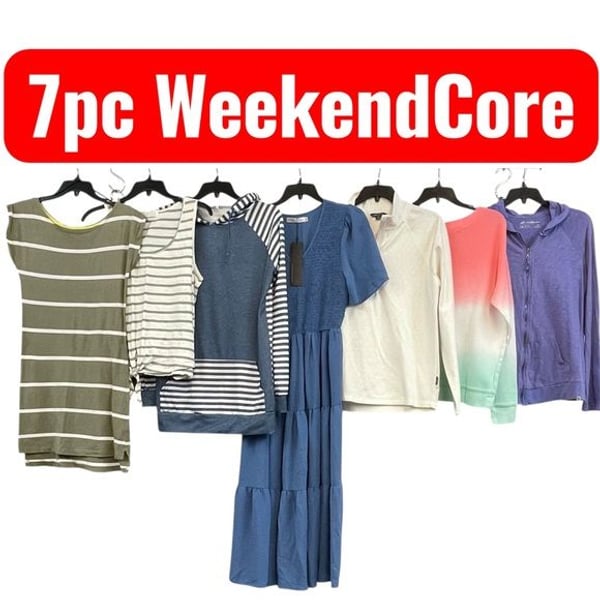 7pc M Medium 8-10 Weekend Casual Coastal Grandmother Cottage Capsule Athleisurecore