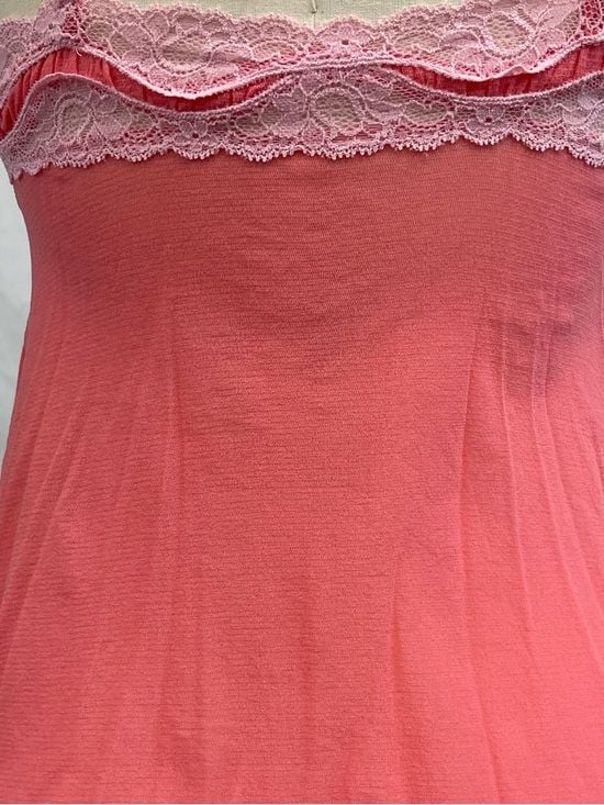 Vintage Victoria's Secret Angels Milkmaid Camisole Lace-Trim Chemise Nylon Mesh 9