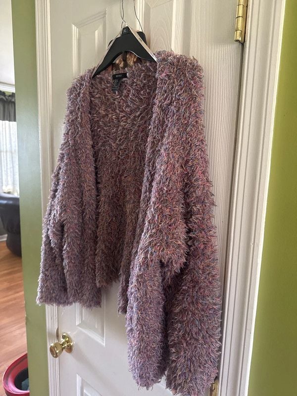 Forever 21 Shaggy Eyelash-Knit Oversized Cardigan 6