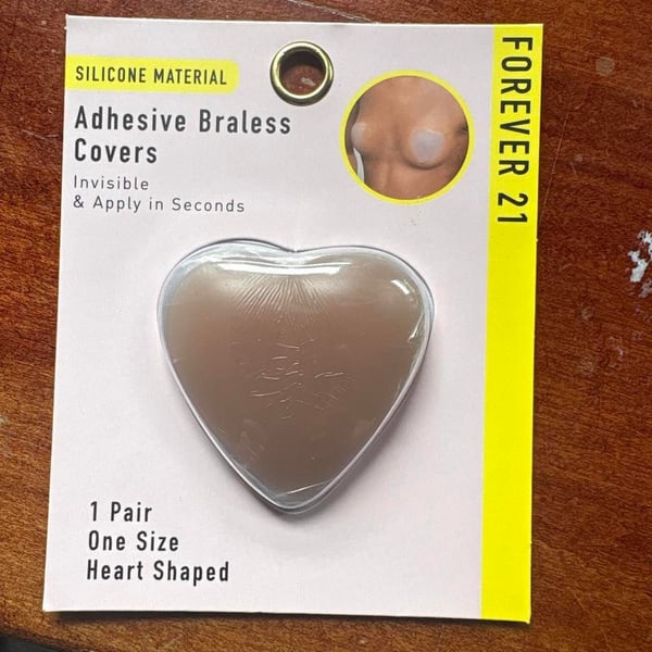 Forever 21 Silicone Heart Shaped Adhesive Braless Covers