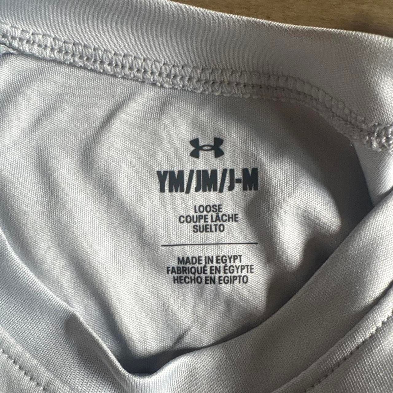 Under Armour Youth Long Sleeve Shirt Grey Camo Logo Size YM 3
