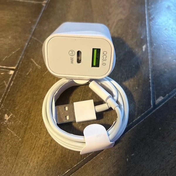 USB Charging Cable & dual USB & C Adapter